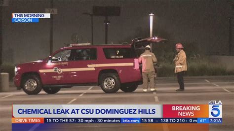 Chemical leak at CSU Dominguez Hills hospitalizes workers